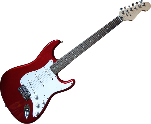 electric guitar closeup strings